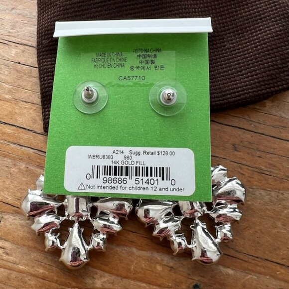 Kate Spade Capital Glow Iridescent Earrings - NWT!! - Picture 3 of 3